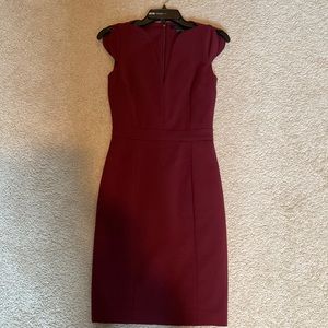 French connection burgundy dress size 0